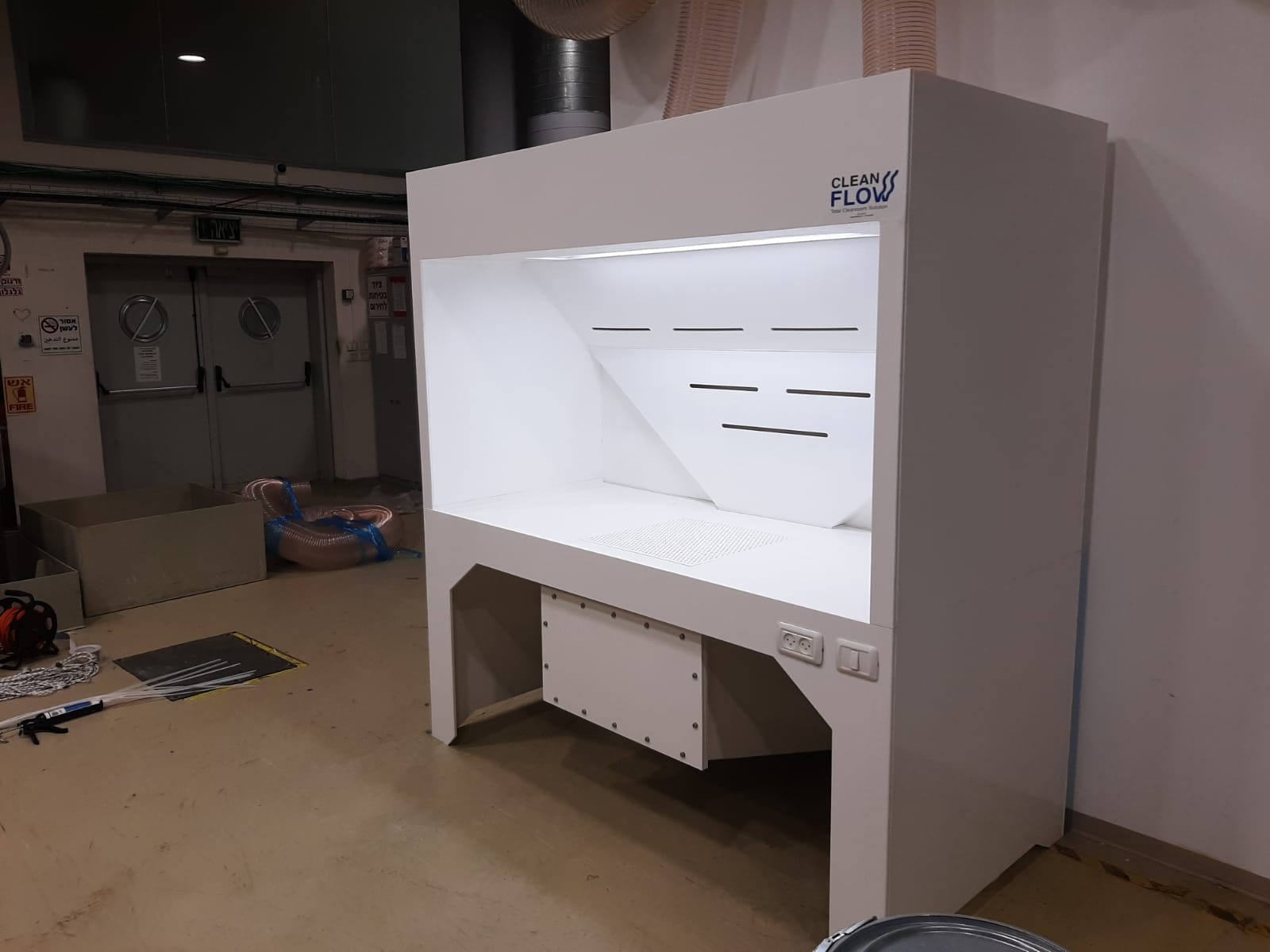 עמדת שאיבה לשקילת אבקות, פרויקט תכנון ייצור אספקה והתקנה - קלין פלואו